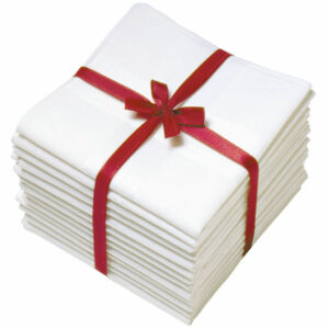 12 Pc Handkerchief White Plain Pure Hankies