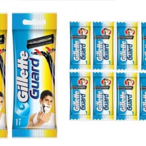 2 Gillette Guard Razor with Blade Cartidge + 10 Blade Cartidge Men Shave
