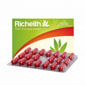 10x Charak Pharma Richelth Capsule (Herbal antioxidant) - 200 Cap