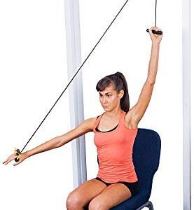 Shoulder Exercise Equipment Rope with Pulley - Eco, Plastic Blue and Red