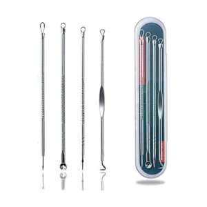 Stainless Steel Blackhead Remover Acne Tweezers Pimple removal Blackhead 4pcs