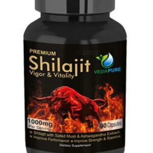 Vedapure Premium Shilajit 1000mg Capsule 90cap
