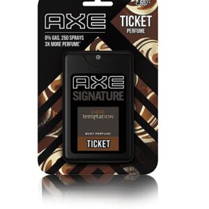 AXE Signature Dark Temptation Ticket Body Perfume Easy to Carry 250 Sprays-17 ML