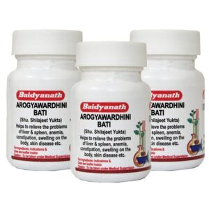 Baidyanath Arogyavardhini Vati I Ayurvedic Digestive Supplement I 80 Tablet (Pack of 3)