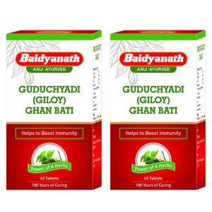 Baidyanath Guduchyadi Ghan Bati - 60 Tablets (Pack of 2)