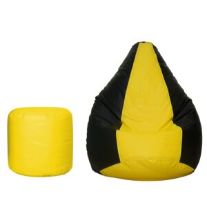 Bean Bag Chair with Stool Combo Set Without Beans Diff Colors
