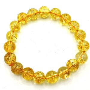 Citrine Bracelet for Financial Luck | Stylish Charm Crystal Bracelet for Men Women Boys and Girls