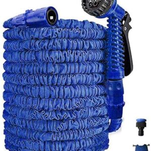 Expandable Garden Hose Flexible Stretch Water Pipe with Water Spray Nozzle