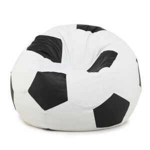 Football XXXL Faux Leather Bean Bag Cover Without Beans Diff Colors , Express Shipping