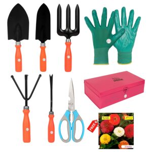 Gardening Tools Storage Box for Home and Garden 7pcs kit