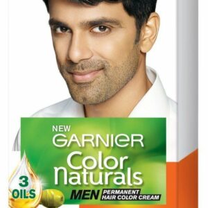 Garnier Color Naturals - Men Permanent Hair Colour Cream - Natural Black 60 ml