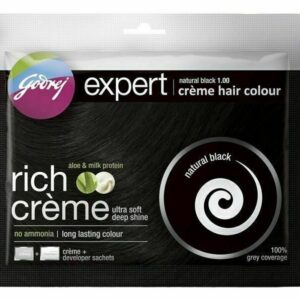 Godrej Expert Rich Creame Natural Black Hair Dye Color (pack of 3)