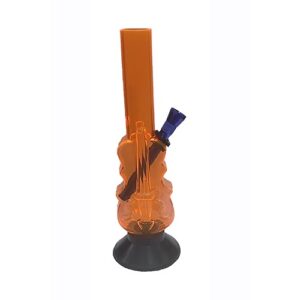 Highly Durable New Guitar Design Glass Bong Smoking Hookah Bongs (Orange)
