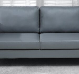 3 Seater Sofa In Charcoal Grey Finish