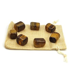Natural Tiger Eye Reiki Healing Crystal Tumbled Stone Pebbles for Strength & Courage