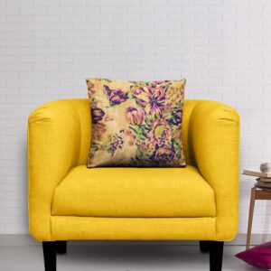 1 Seater Sofa In Yellow Colour