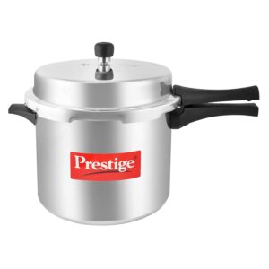 Prestige Popular Aluminium Pressure Cooker, 10 Litres, Silver
