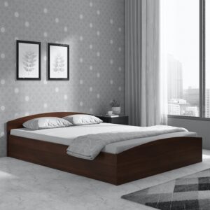 Queen Size Bed with Box Storage in Wenge Colour