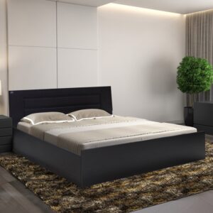 Queen Size Bed with Storage in Wenge Finish- HFB077