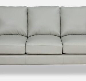 3 Seater Leatherette Sofa In Grey Colour