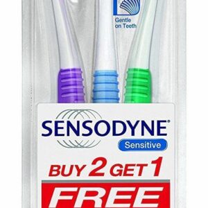 Sensodyne Tooth Brush Soft Gentle on Teeth for Men & Women - Pack of 3