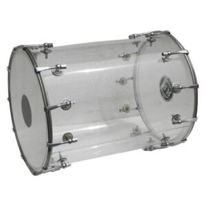 Transparent Bhangra Dhol with Nut and Bolt Fitting 1pcs Full Set