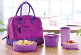 Tupperware Classic Plastic Lunch Box (Blue)
