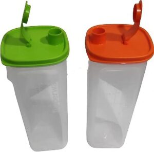 Tupperware Fridge Bottle Pitcher Slim Line 2l 2pc