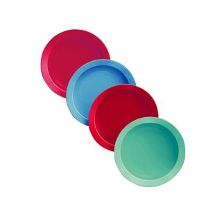 Tupperware Plastic Handy Plate SF4 (Red, Pink, Green, Blue)