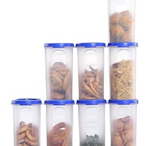 Tupperware Plastic Storage Container Set - 4*1.7 Litres, 4 Pieces, Multicolored