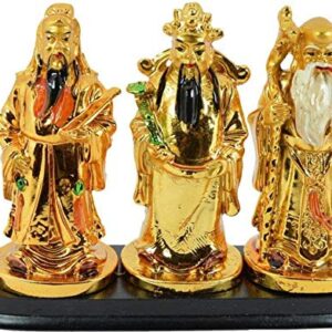 Vastu Feng Shui Fuk LUK Sau On Stand for Family Protection and Health Wealth