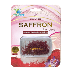 Vedapure Natural & Pure A++ Grade Spanish Saffron/Kesar Threads- 1 Gram