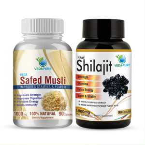 Vedapure Safed Musli & Raw Shilajit (Combo)