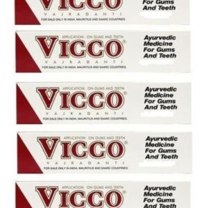 Vicco Vajradanti Herbal Tooth Paste 200g X 6 Pack For Gums&Teeth