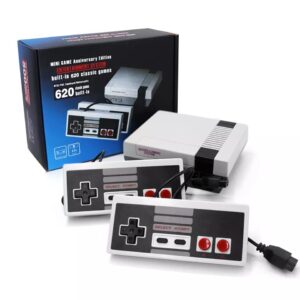 Video Games for Kids Classic Retro Game Console with 620 Video Games and 2 Classic Controllers, Plug and Play TV Games with AV Output, an Ideal Gift for Kids and Adults.